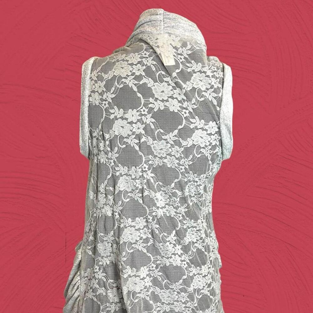Gray lace bolero